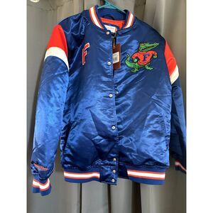 University of Florida Youth Satin Jacket by Mitchell and Ness